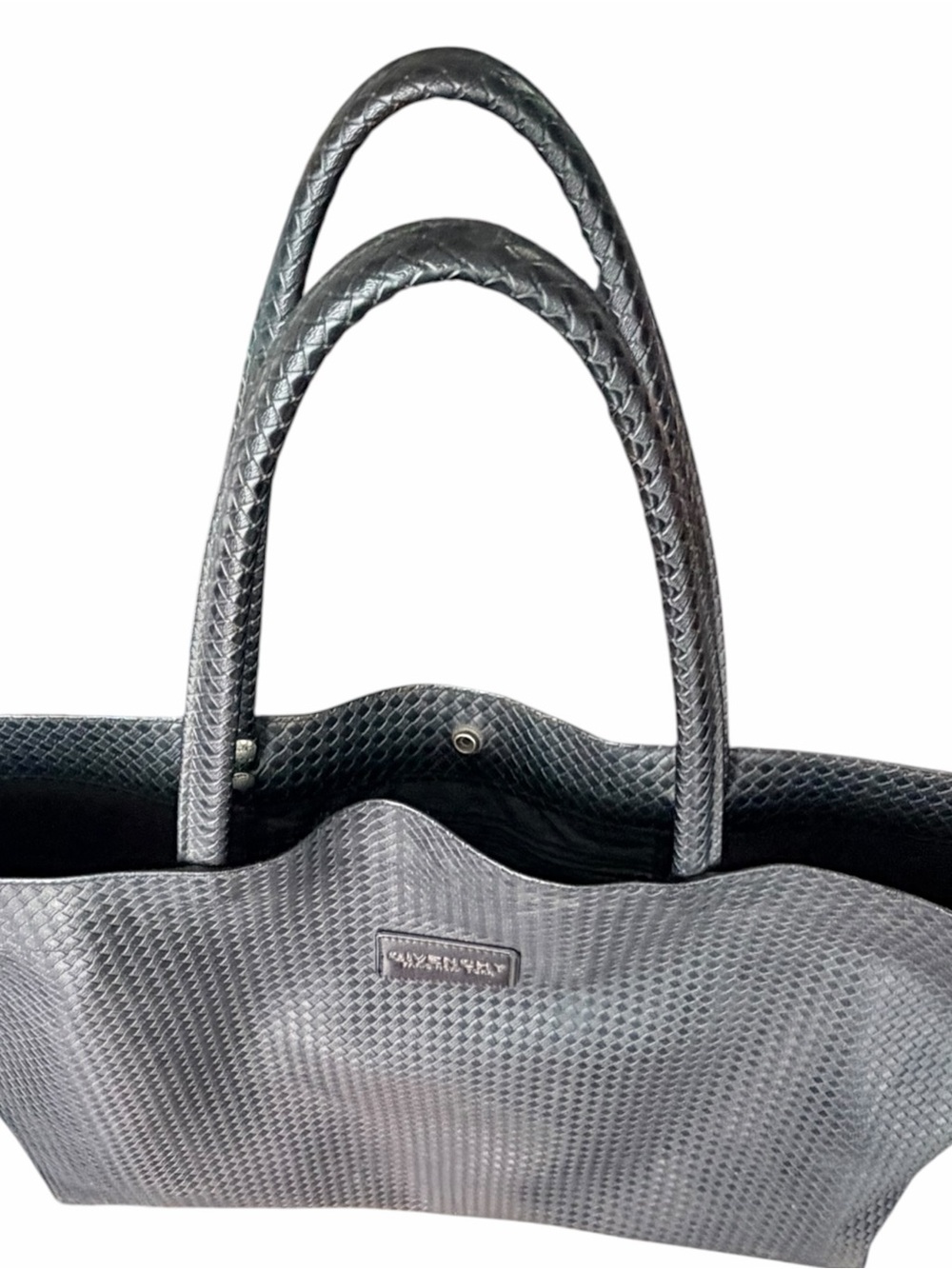 Givenchy Fragrance Black Woven Tote- Large - Picture 4 of 5